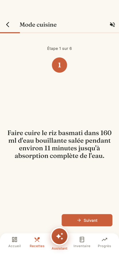 Une recette construite depuis le frigo, étape par étape